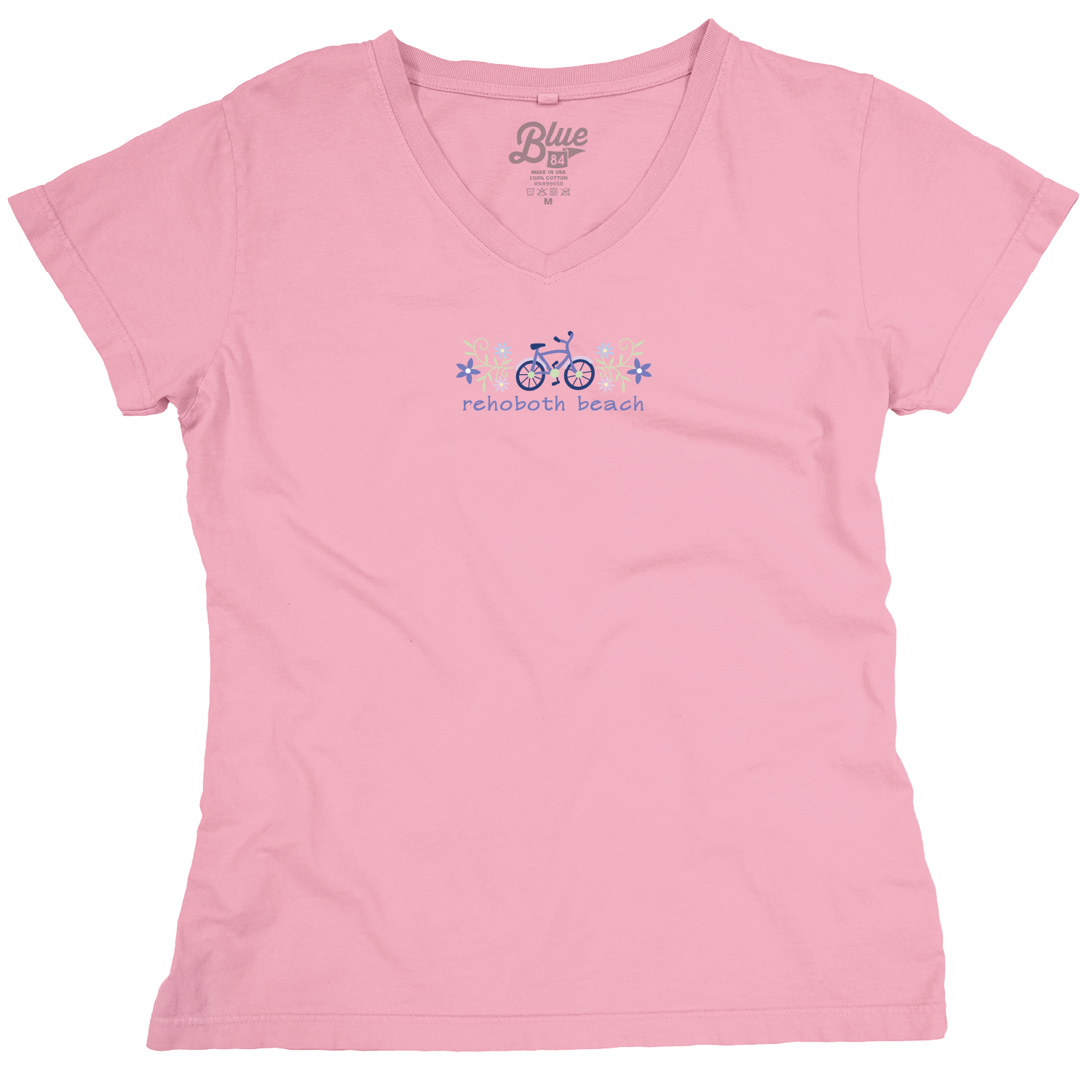WOMENS FURTHER BIKE EMB VNECK TEE
