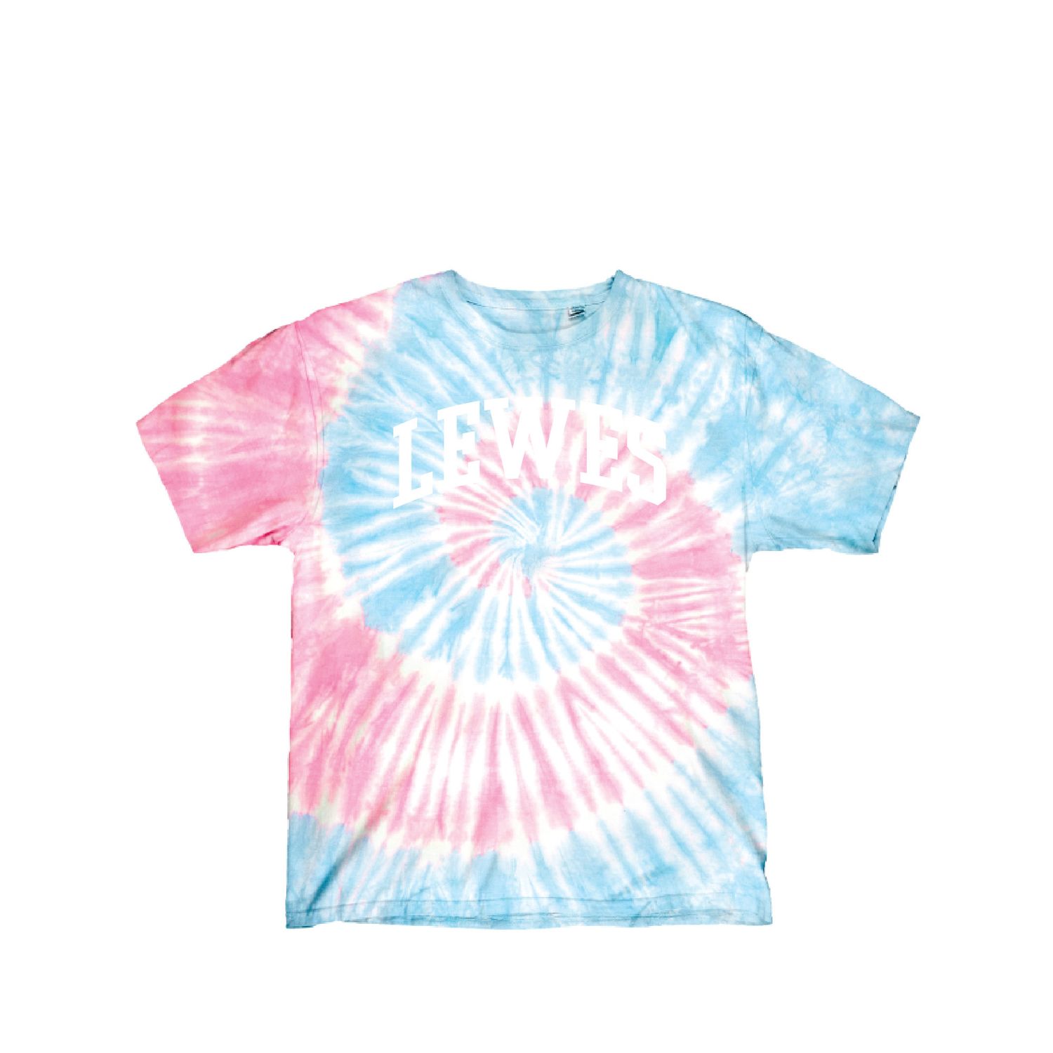 LEWES CLASSIC TIEDYE SS TEE, Color: SKY/PINK, Size: S