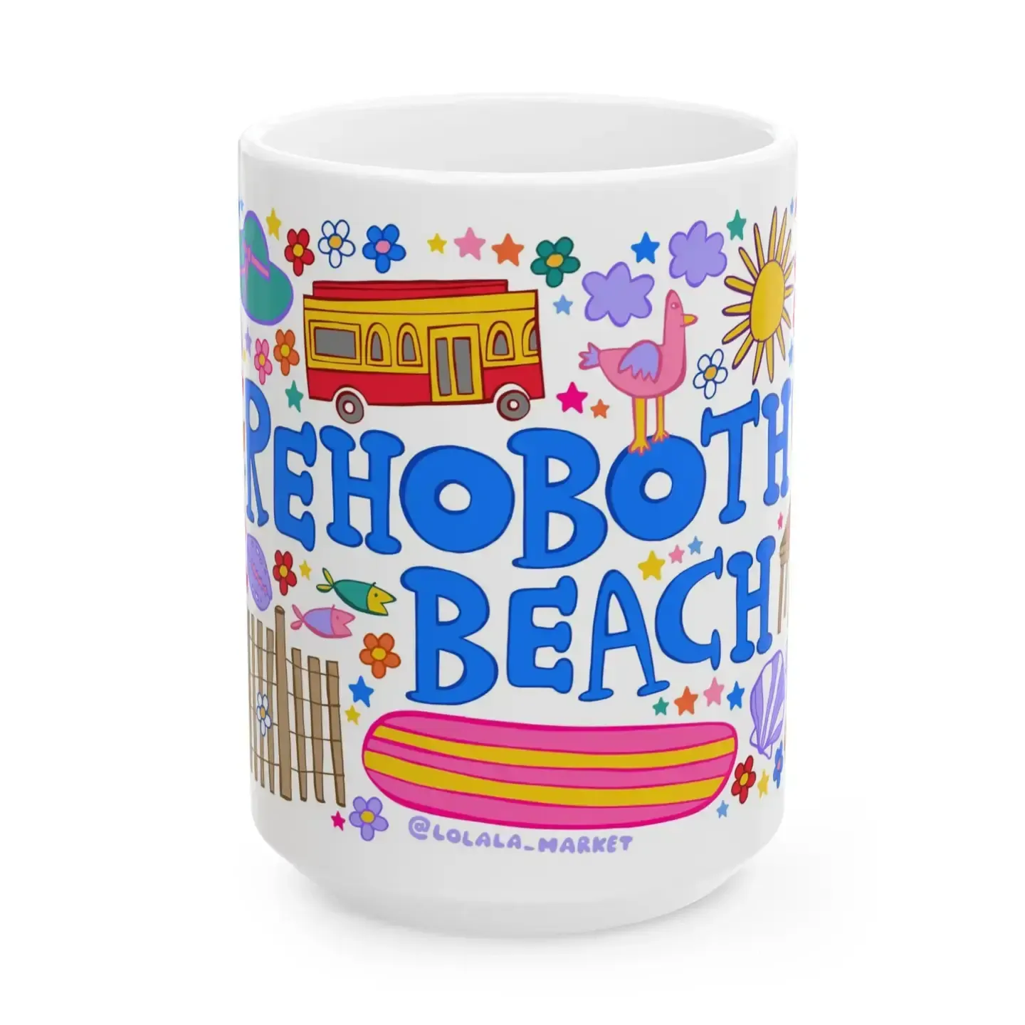 BEACH SCRIBBLES COFFEE MUG