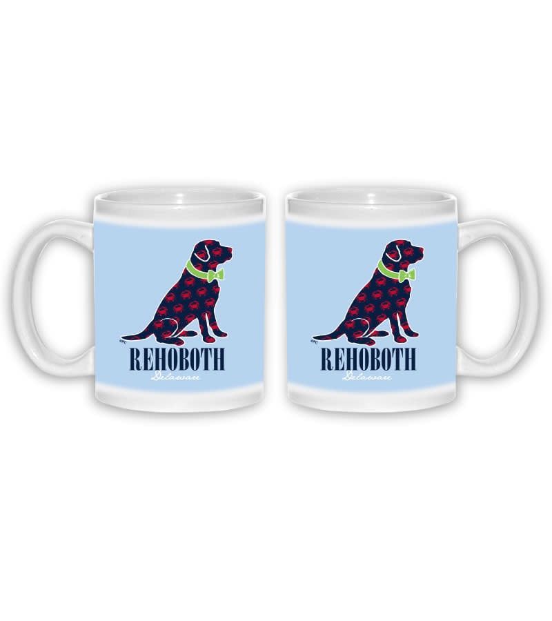 THE GOOD LIFE COFFEE MUG 11 OZ CRABBY LAB