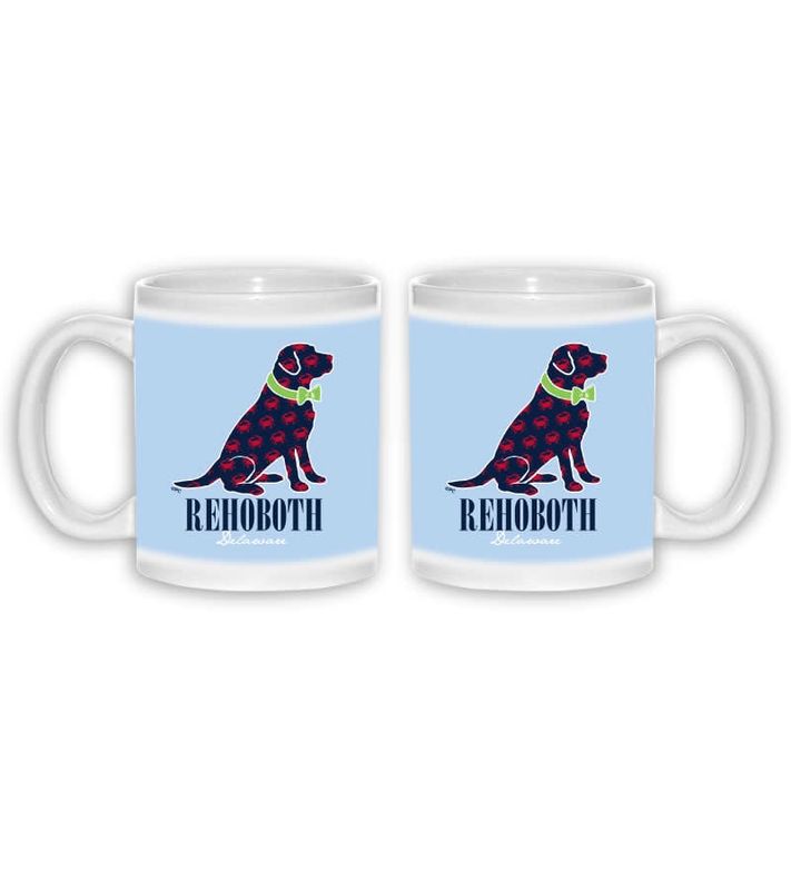 THE GOOD LIFE COFFEE MUG 11 OZ CRABBY LAB