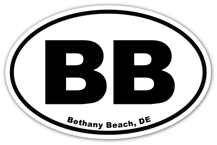 EURO MAGNET 5.75 x 3.875 OVAL BETHANY BEACH