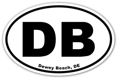 EURO MAGNET 5.75 x 3.875 OVAL DEWEY BEACH
