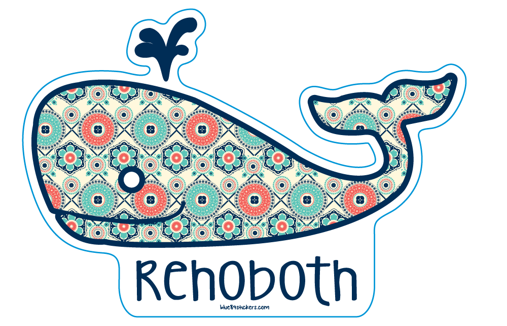 BEACH STICKER WISH LIST WHALE