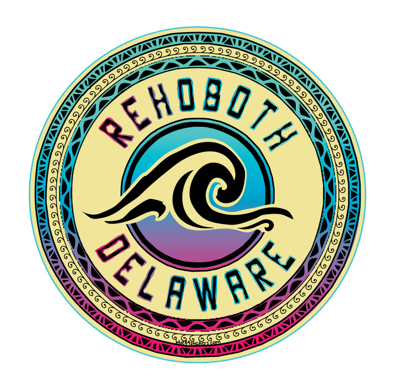 BEACH STICKER ADJUSTED WAVE