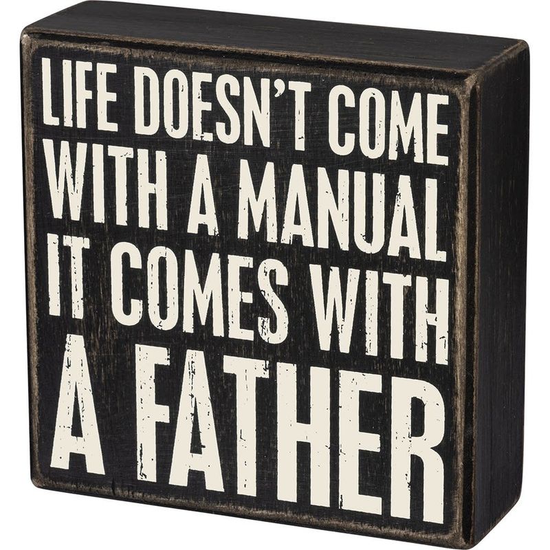 LOVED ONES BLOCK SIGNS FATHER - LIFES MANUAL