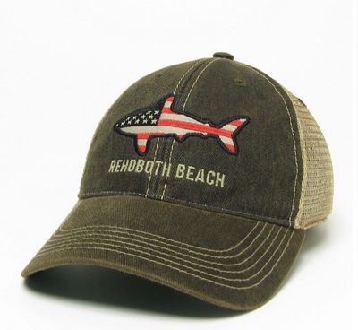 LEGACY OLD FAVORITE TRUCKER HAT BLACK FLAG SHARK