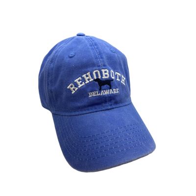 CLASSIC COTTON BEACH HAT ADJUSTABLE OS FLO BLUE DOG