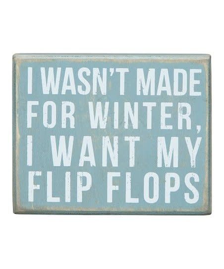 BEACH LOVER BLOCK SIGNS NOT MADE FOR WINTER