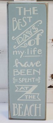 BEACH LOVER BLOCK SIGNS BEST DAYS OF MY LIFE AT THE BEACH