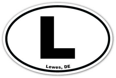 EURO STICKER 5.75 x 3.875 OVAL LEWES
