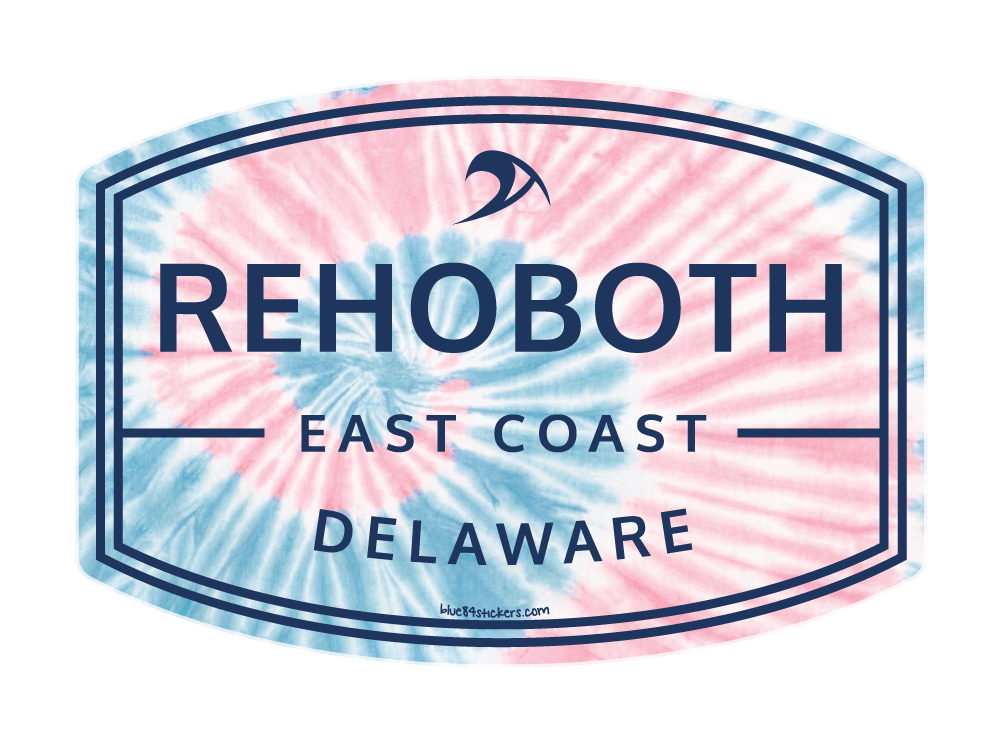 BEACH STICKER FRATELLO WAVE PINK/BLUE