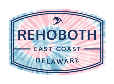 BEACH STICKER FRATELLO WAVE PINK/BLUE