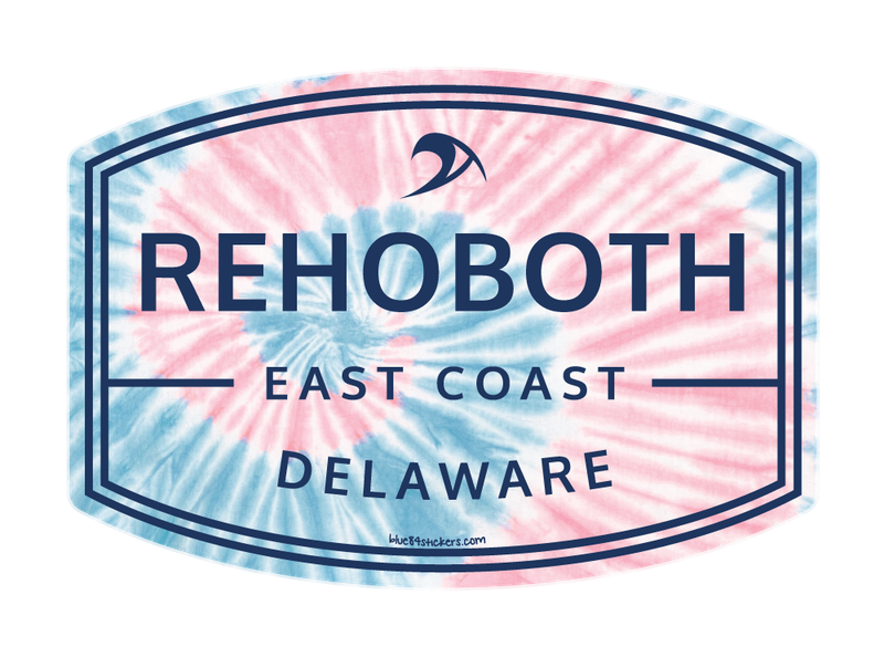 BEACH STICKER FRATELLO WAVE PINK/BLUE