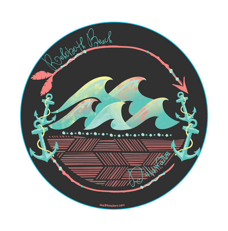 BEACH STICKER JASPER WAVES