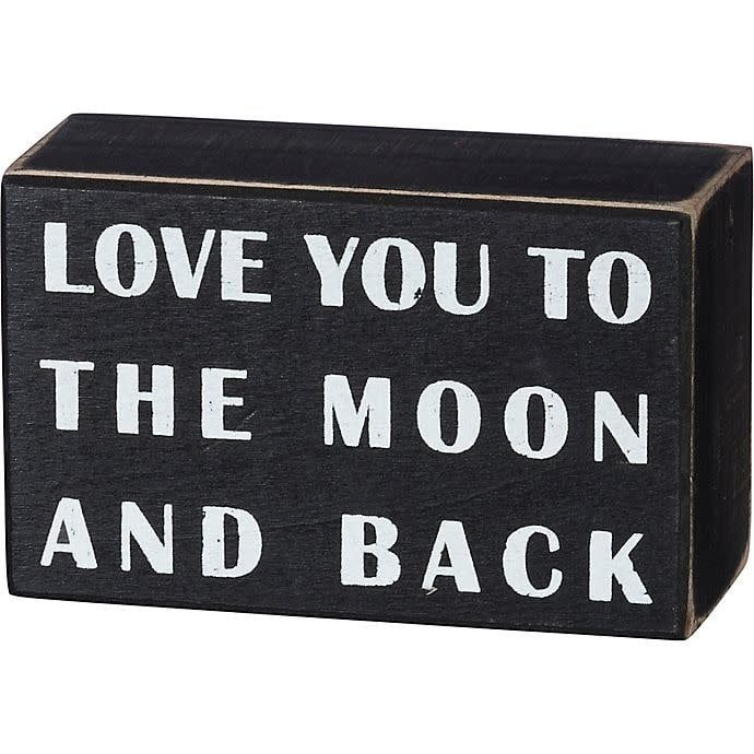 LOVED ONES BLOCK SIGNS LOVE YOU TO THE MOON AND BACK