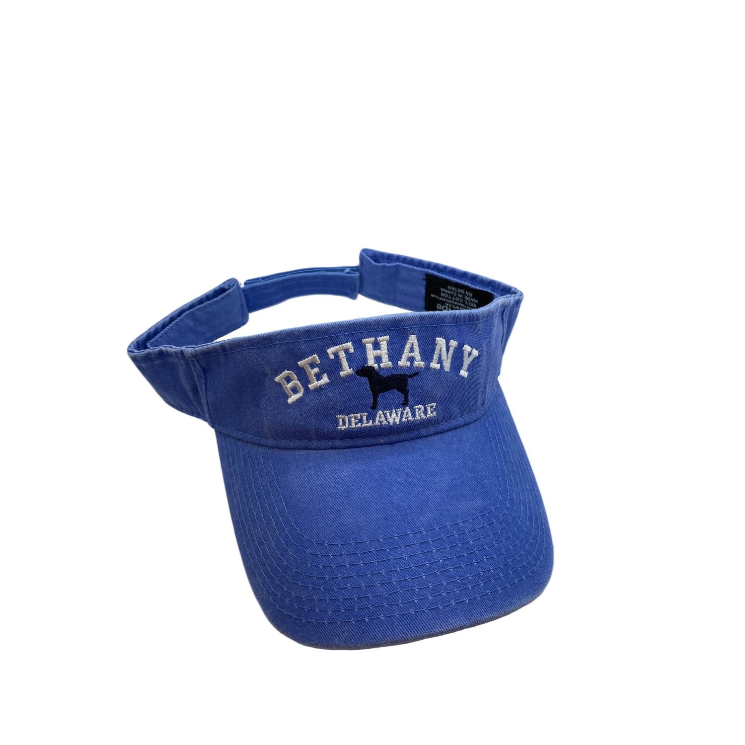 BETHANY CLASSIC BEACH VISOR OS FLO BLUE DOG
