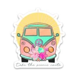 NOVELTY STICKER SCENIC ROUTE