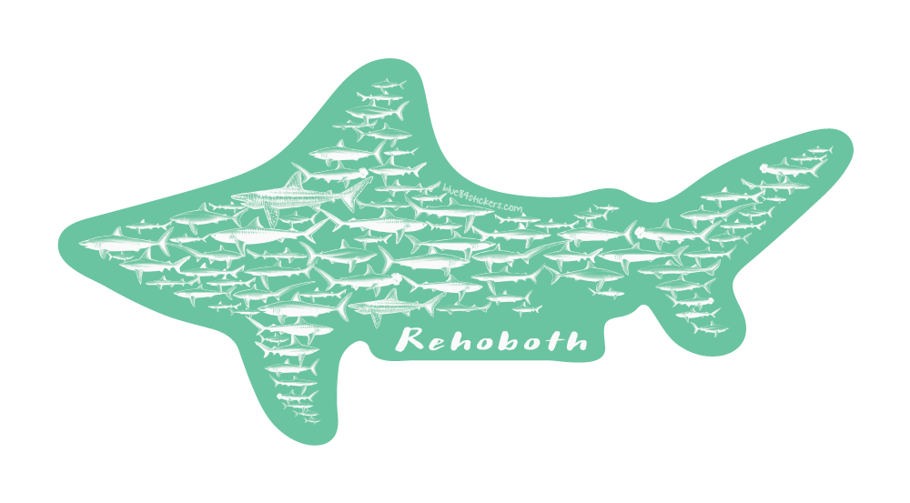 BEACH STICKER MIZZLE SHARK