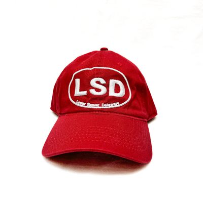 CLASSIC COTTON BEACH HAT ADJUSTABLE OS CRIMSON LSD