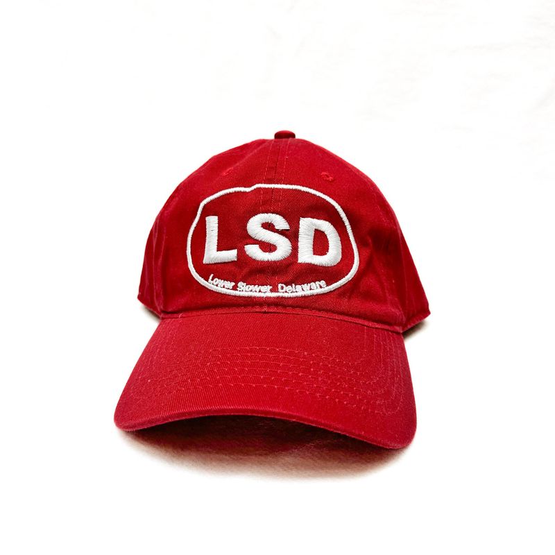 CLASSIC COTTON BEACH HAT ADJUSTABLE OS CRIMSON LSD