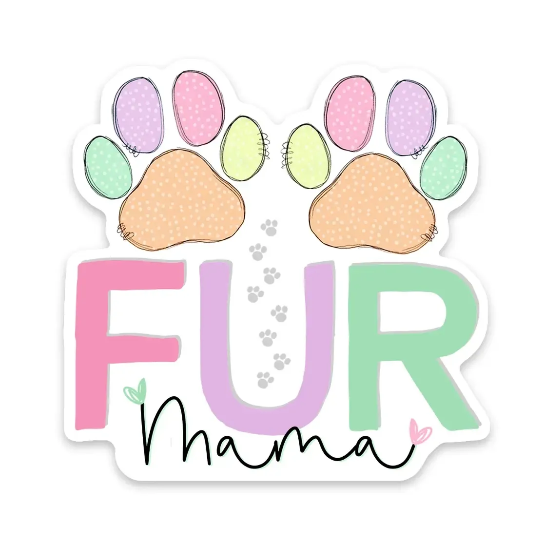 NOVELTY STICKER FUR MAMA