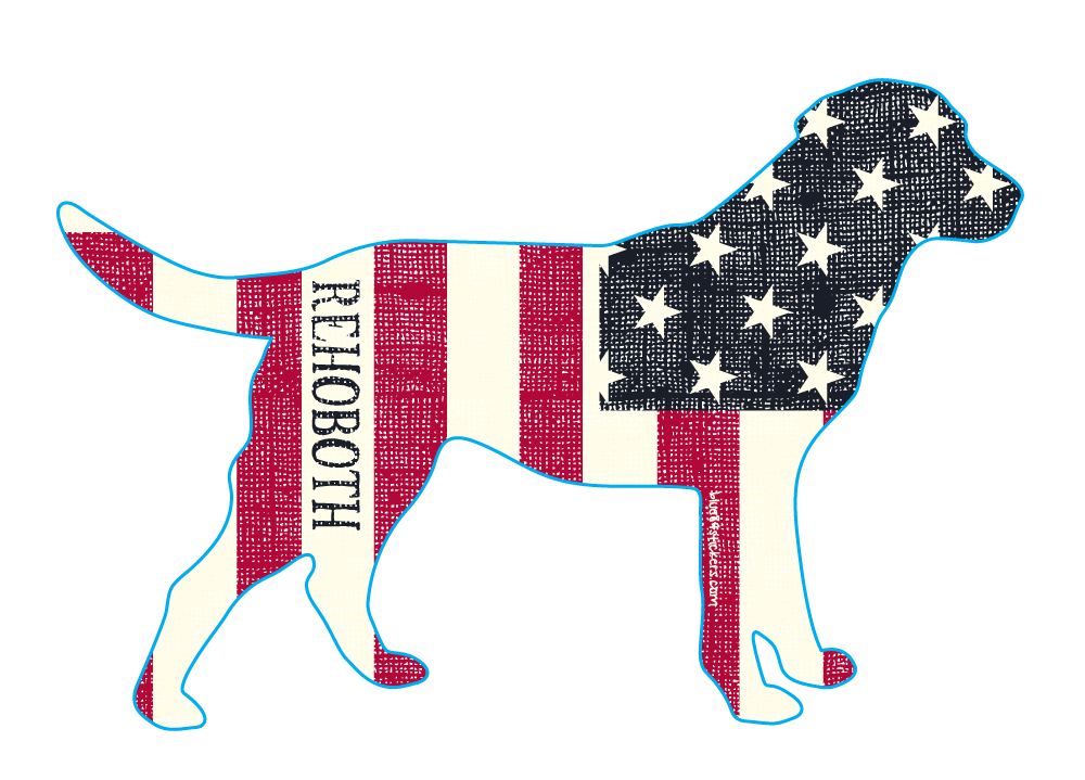 BEACH STICKER KENNEL CLUB LAB