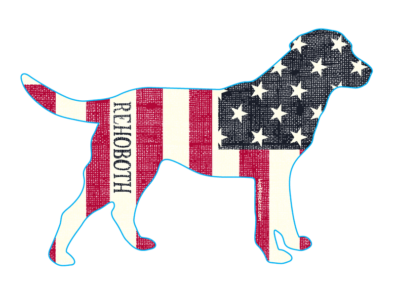 BEACH STICKER KENNEL CLUB LAB