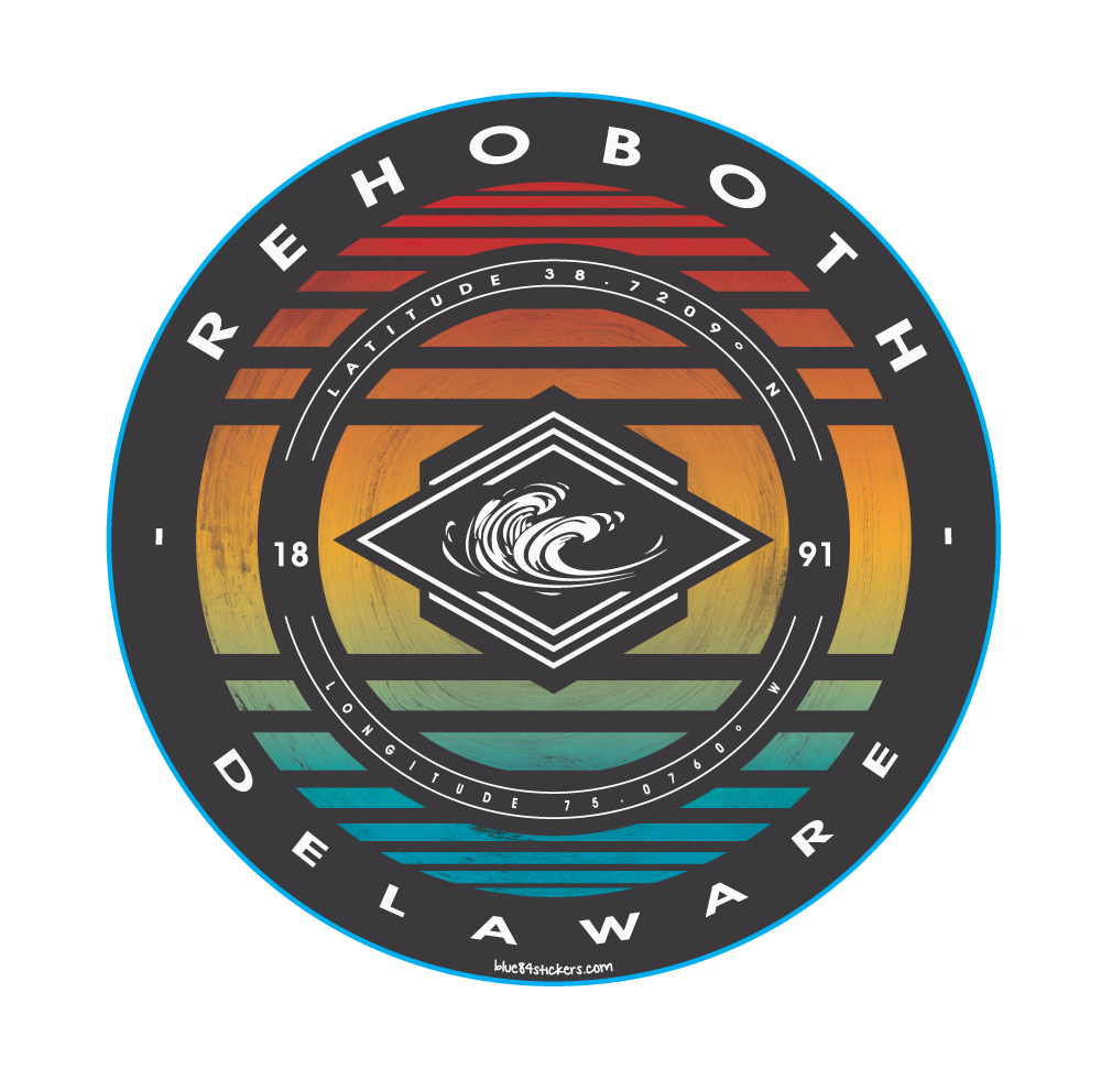 BEACH STICKER IMPLEMENT WAVES