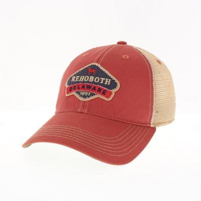 LEGACY OLD FAVORITE TRUCKER HAT NANTUCKET RED ZIGGY