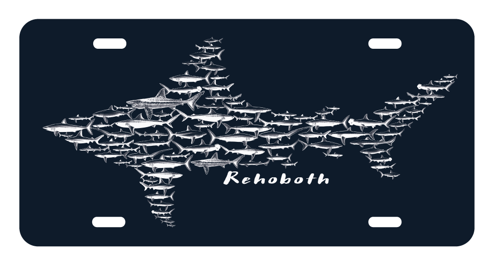 LICENSE PLATE MIZZLE SHARK