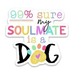 NOVELTY STICKER DOG SOULMATE