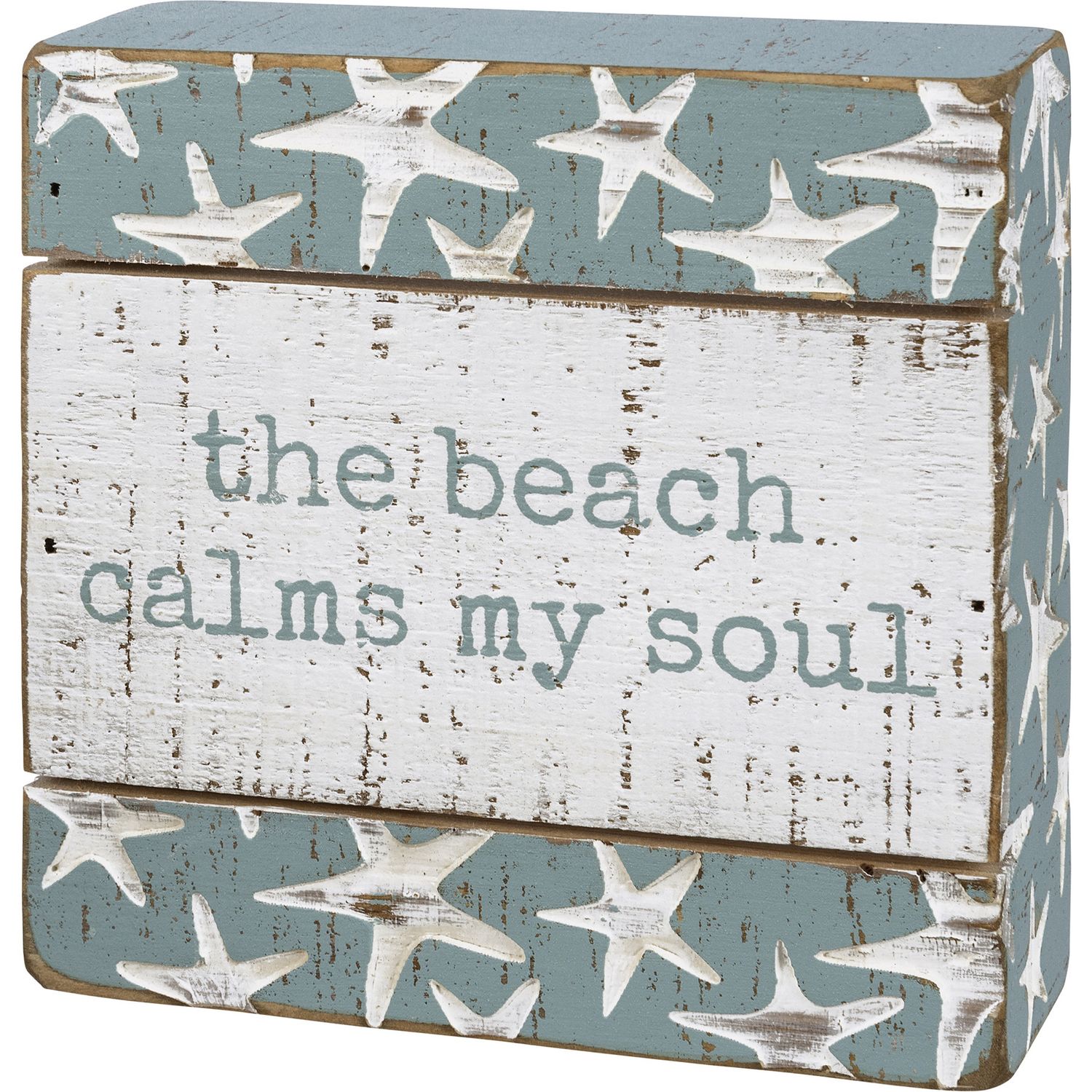 BEACH LOVER BLOCK SIGNS CALMS MY SOUL
