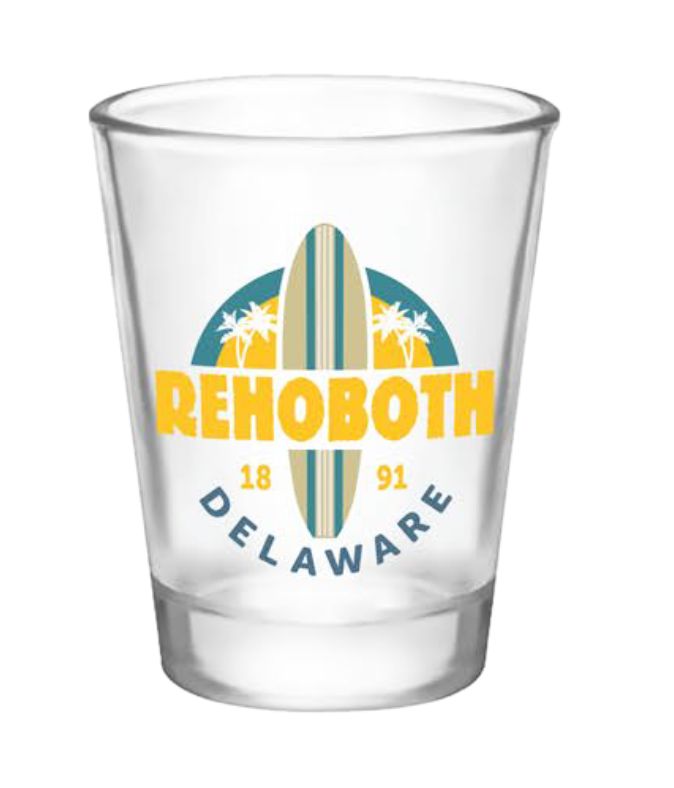 GLASS 1.5 OZ SHOT GLASS WALKER SURF