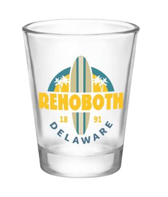 GLASS 1.5 OZ SHOT GLASS WALKER SURF