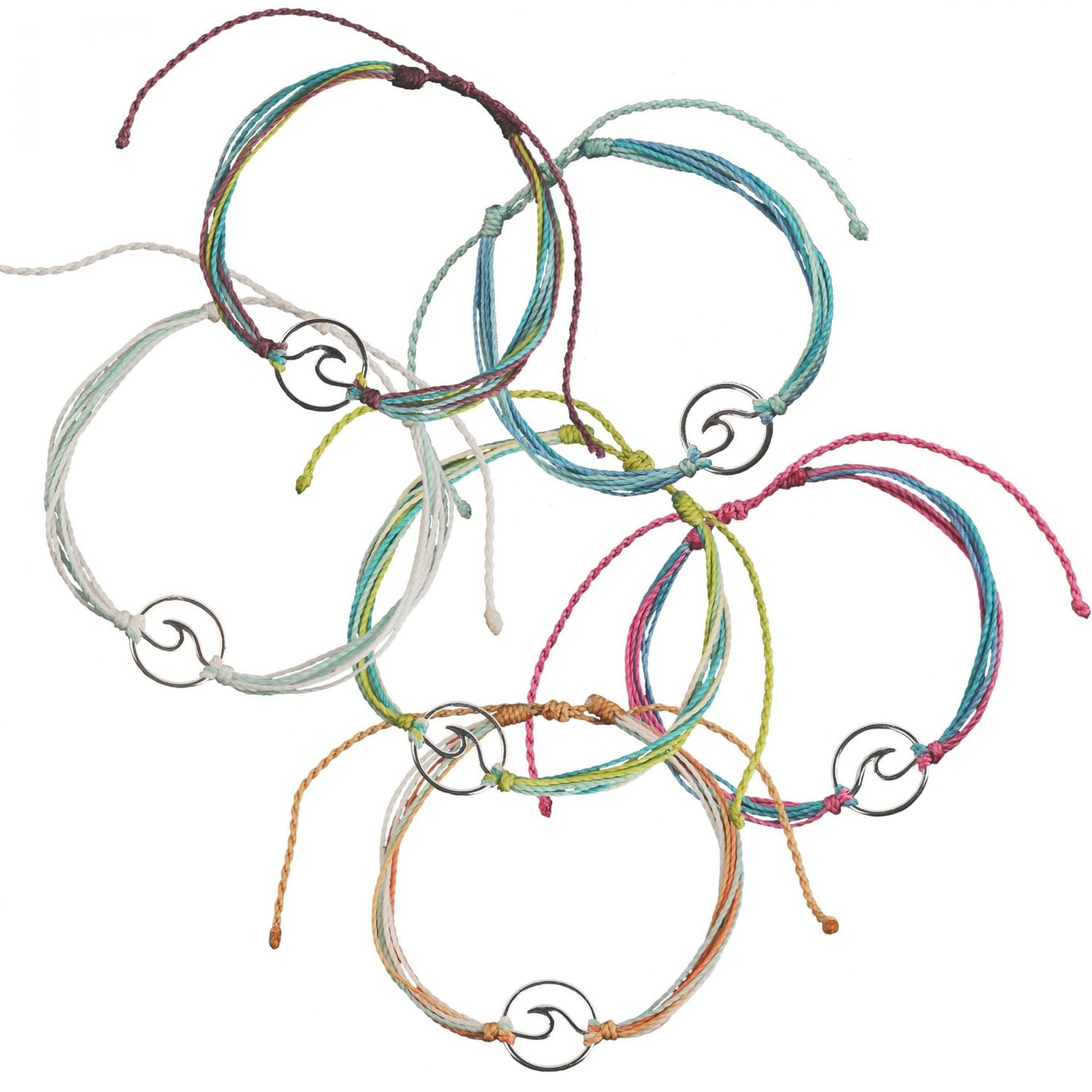 HEMP CORDED ANKLET WAVE ADJUSTABLE