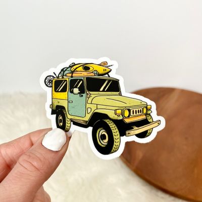 NOVELTY STICKER ADVENTURE JEEP