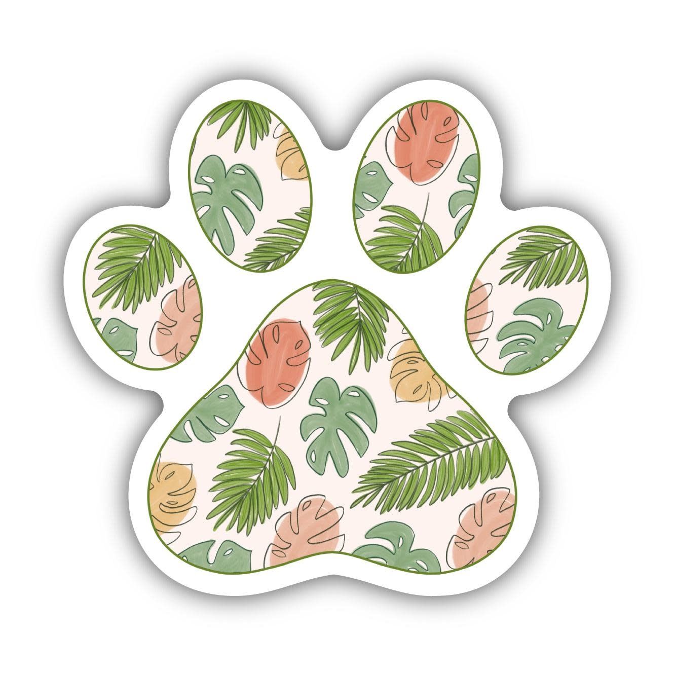 NOVELTY STICKER PLANT PAW