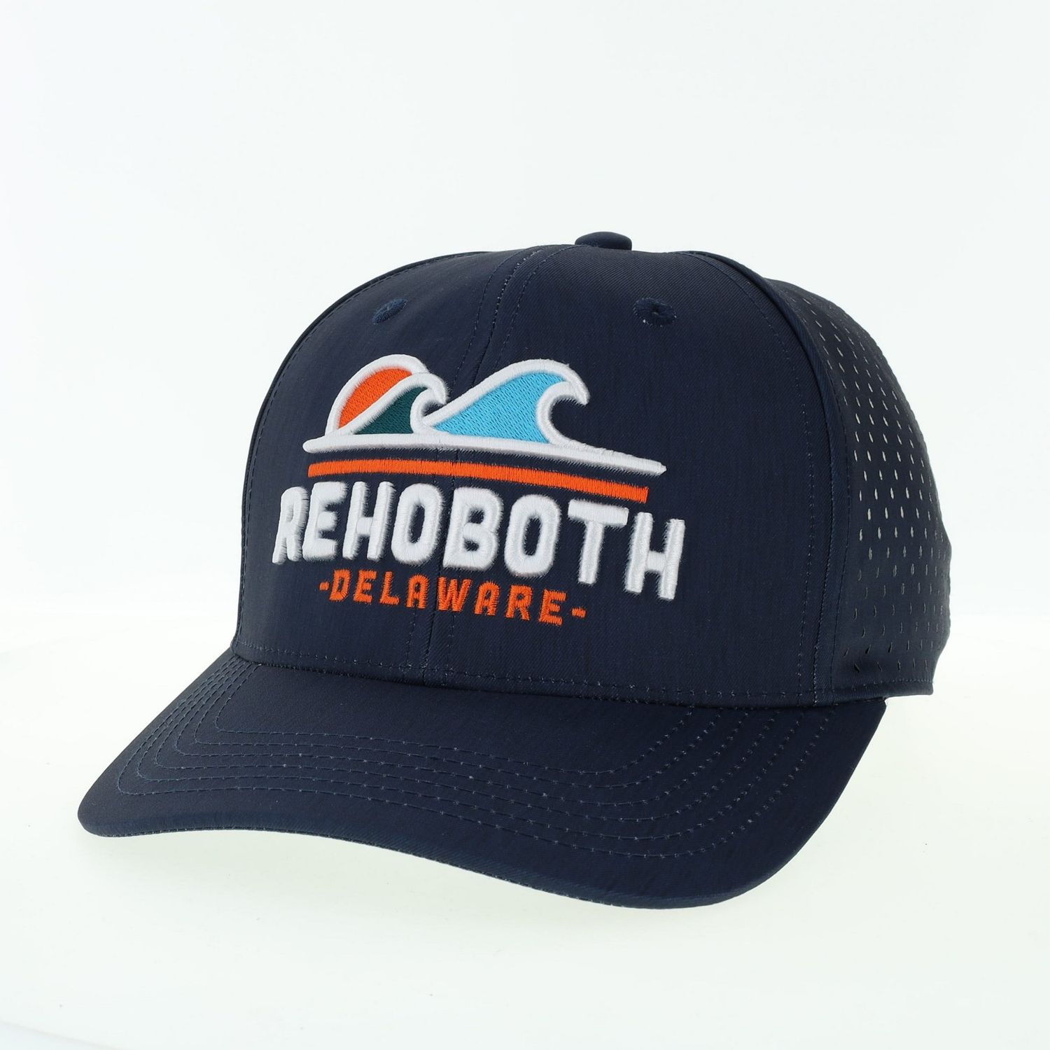 LEGACY RECLAIMED MID TRUCKER HAT ECO NAVY TIE IN WAVES