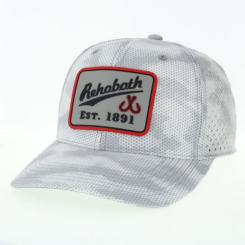 LEGACY RECLAIMED MID TRUCKER HAT GREY CAMO CONTENDER