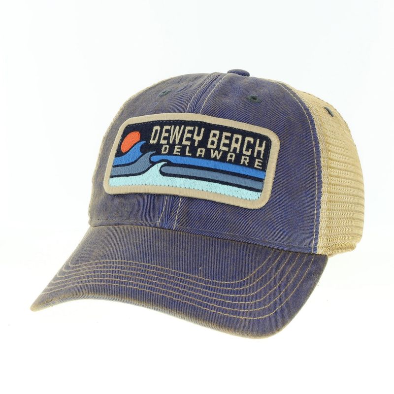 DEWEY LEGACY OLD FAVORITE TRUCKER HAT BLUE LINEUP