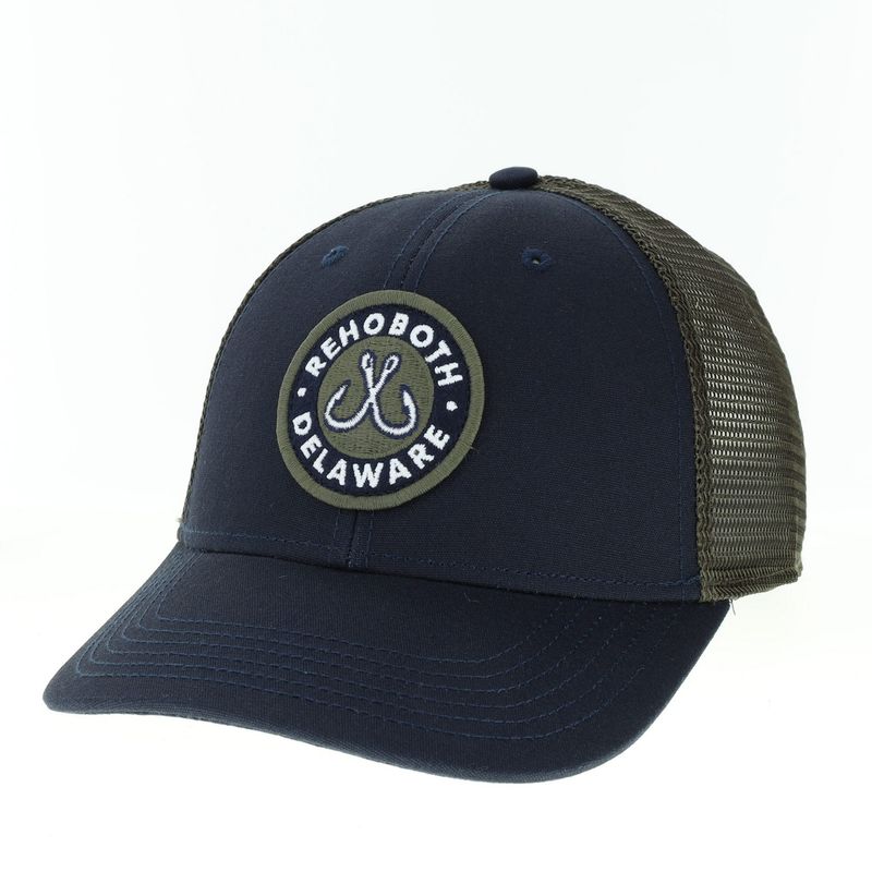 LEGACY LOW PROFILE TRUCKER HAT NAVY/OLIVE BOWLER