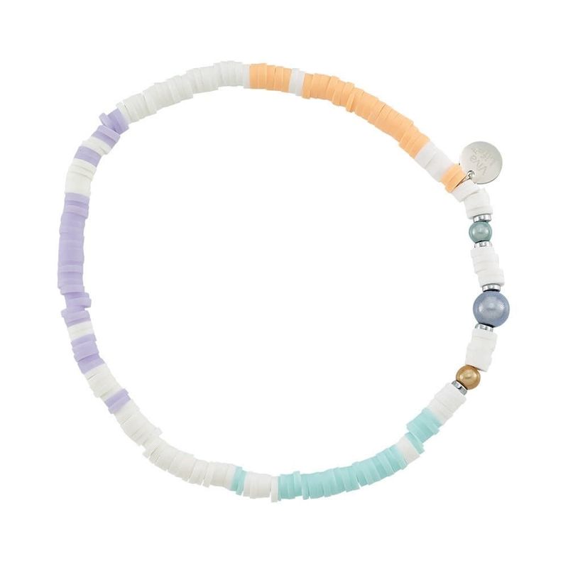 STRETCHY BEADED ANKLET FIMO MIRACLE BEADS ADJUSTABLE