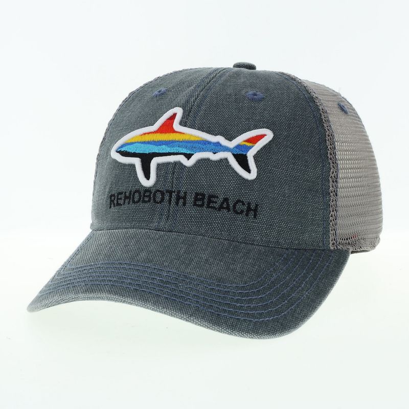 LEGACY DASHBOARD TRUCKER HAT STEEL BLUE/GREY HORIZON SHARK