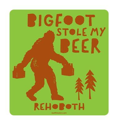 BEACH STICKER BIGFOOT STOLE MY BEER
