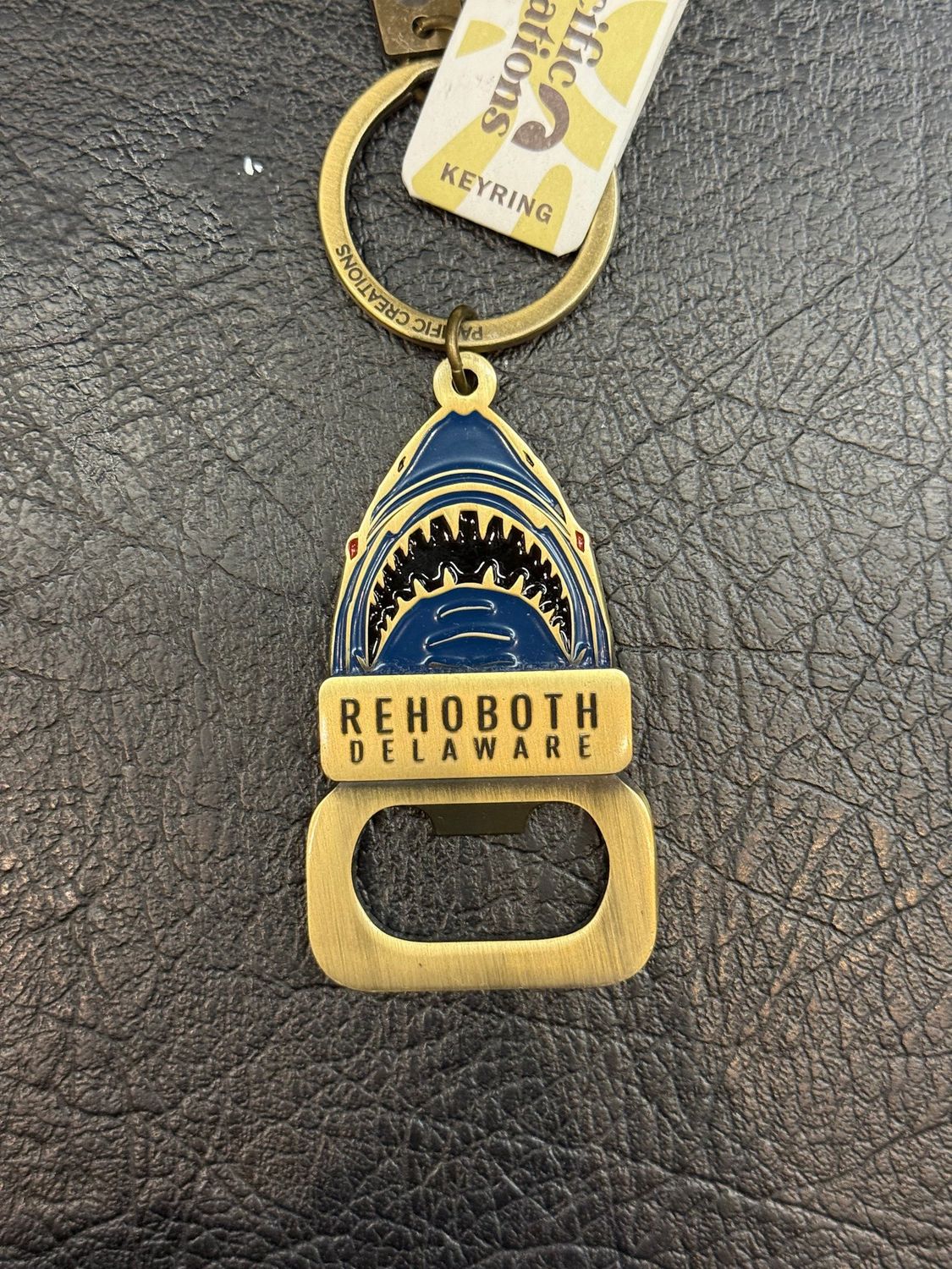 BOTTLE OPENER KEYCHAIN GREAT WHITE SHARK