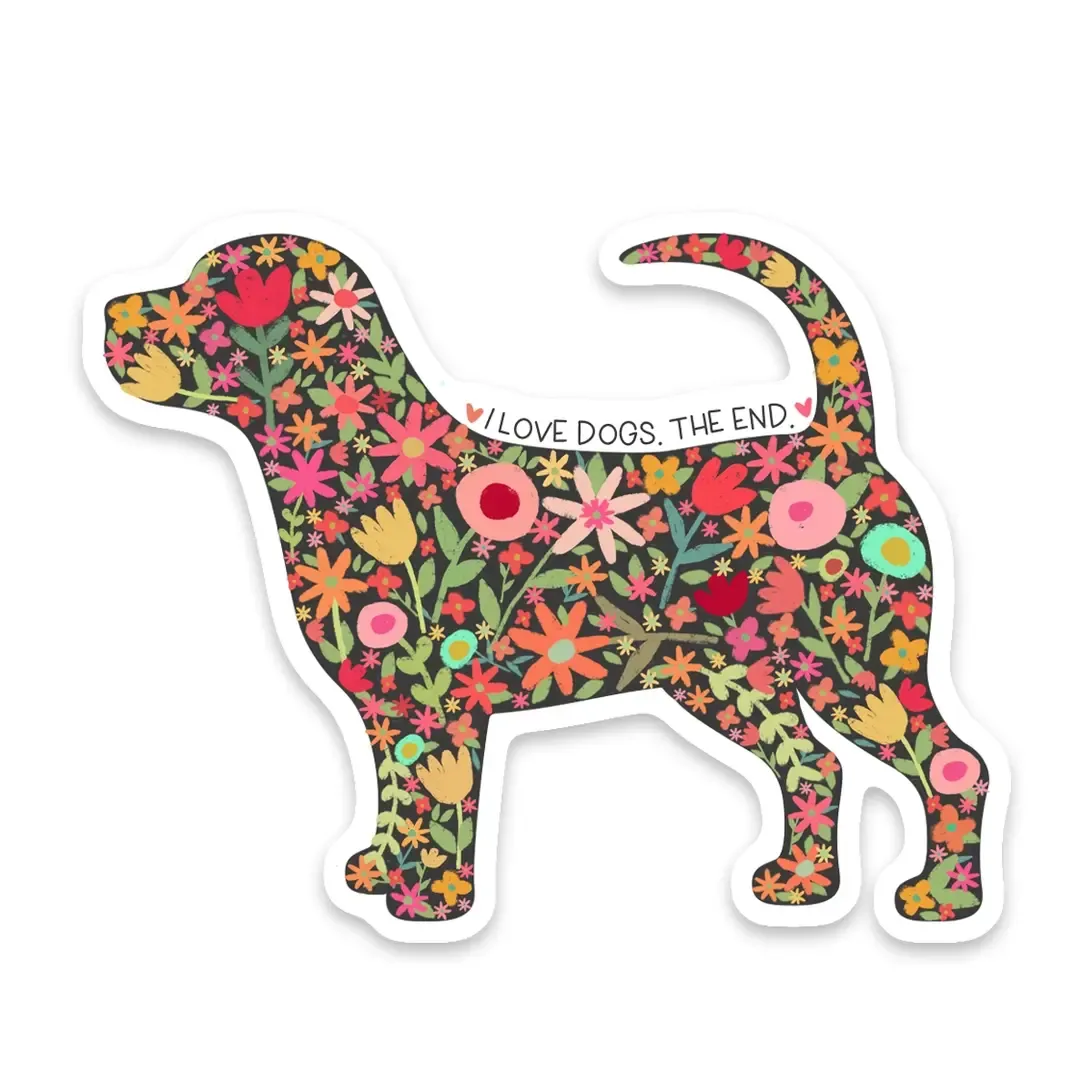NOVELTY STICKER GARDEN DOG