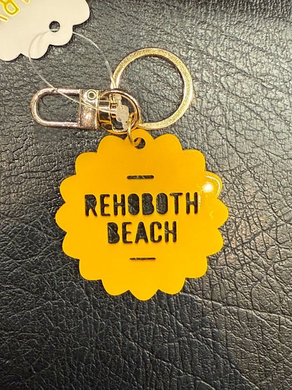 CLEARY LANE KEYCHAIN MARIGOLD FLOWER