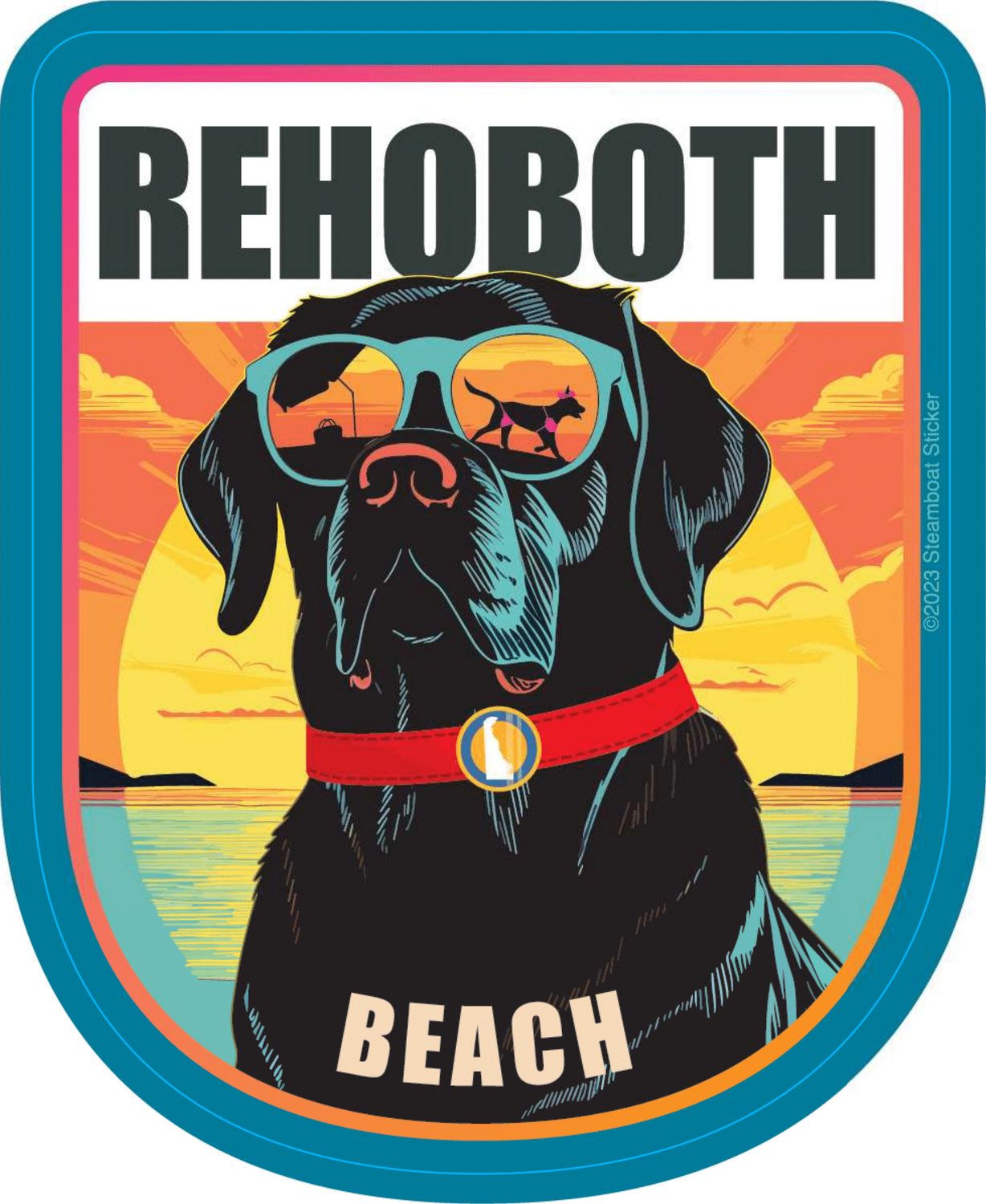 BEACH STICKER REFLECTION LAB