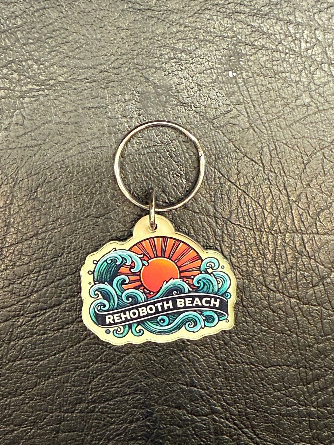 ACRYLIC KEYCHAIN SUNSET WAVES